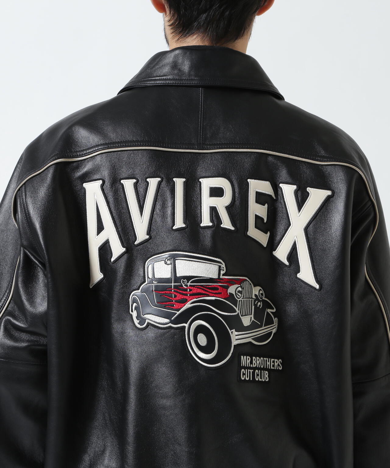 AVIREX × MR.BROTHERS CUT CLUB》VARITY LEATHER JACKET | AVIREX