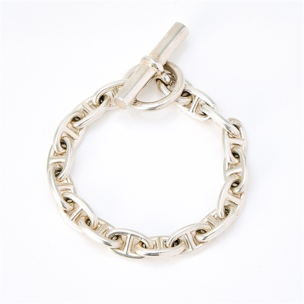 HERMES シェーヌダンクル 筆記体 1970-1980年 ブレスレット MM/16コマ