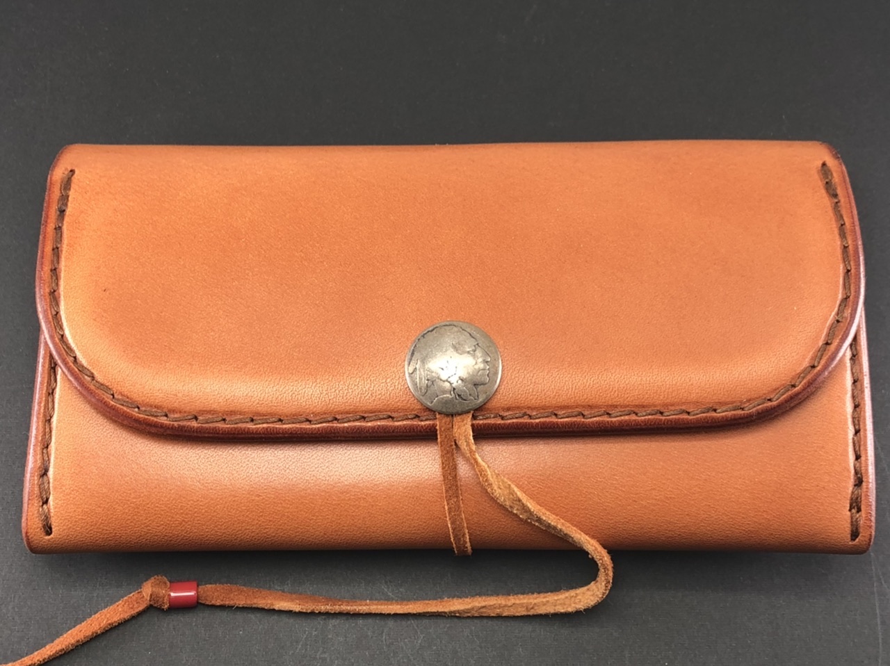 三つ折り長財布 (赤茶) 財布 - MONTE-CARLO 原宿｜goro'sゴローズ 買取