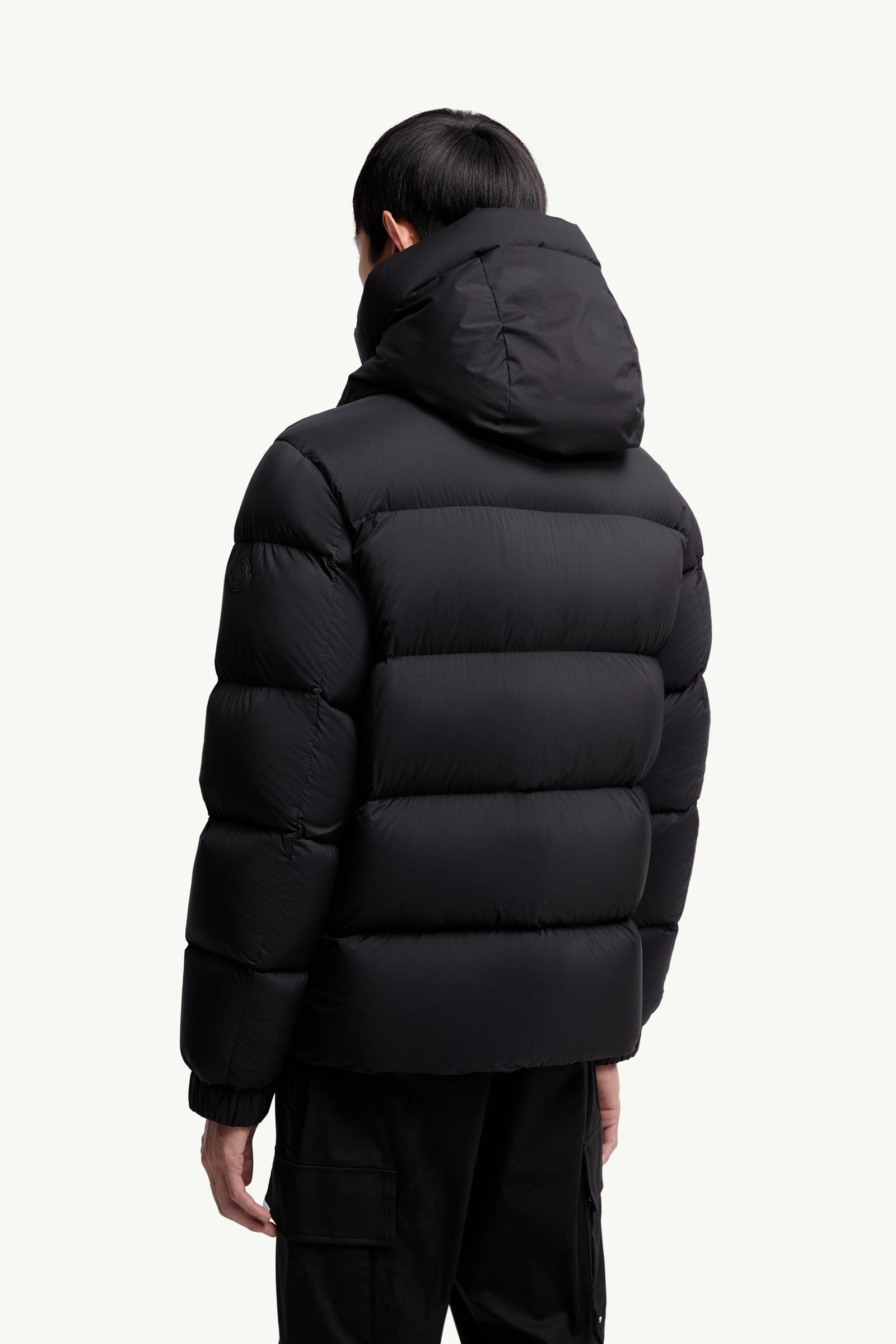 Black Madeira Hooded Short Down Jacket - Short Down Jackets for