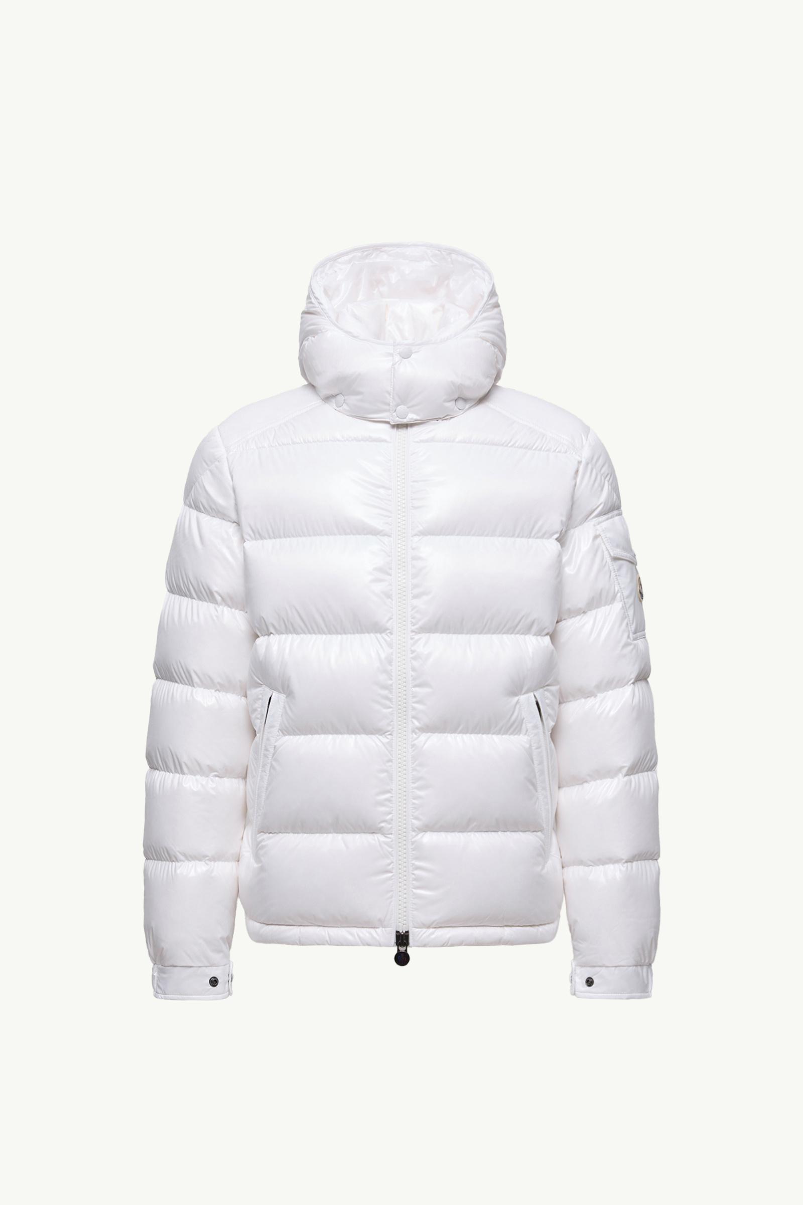 ホワイト Moncler Mayaショートダウンジャケット : ショートダウン