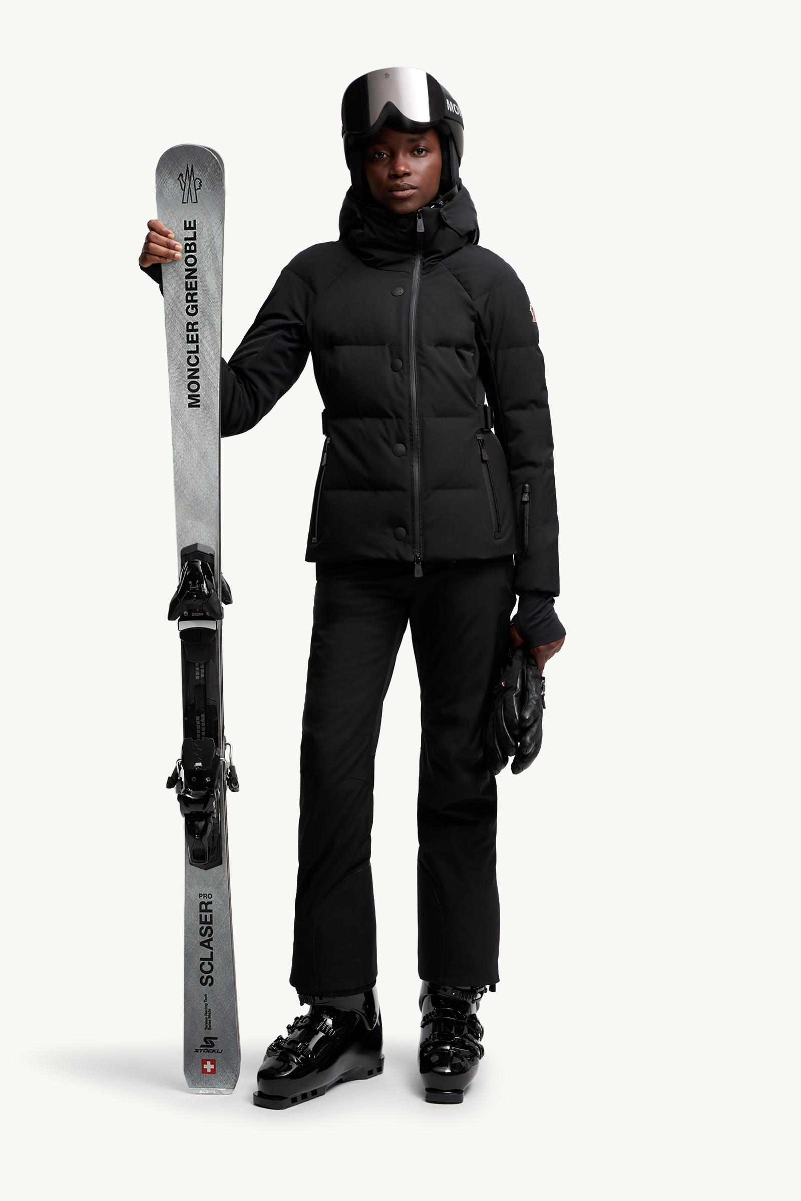 ブラック Guyane Hooded Down Ski Jacket : ショートダウンジャケット