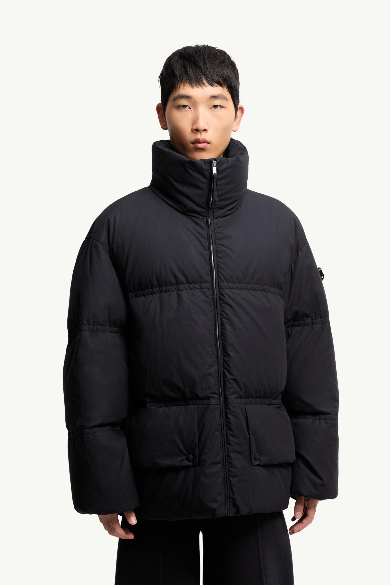 Navy Blue Moncler + JIL SANDER Collinemycin Short Down Jacket