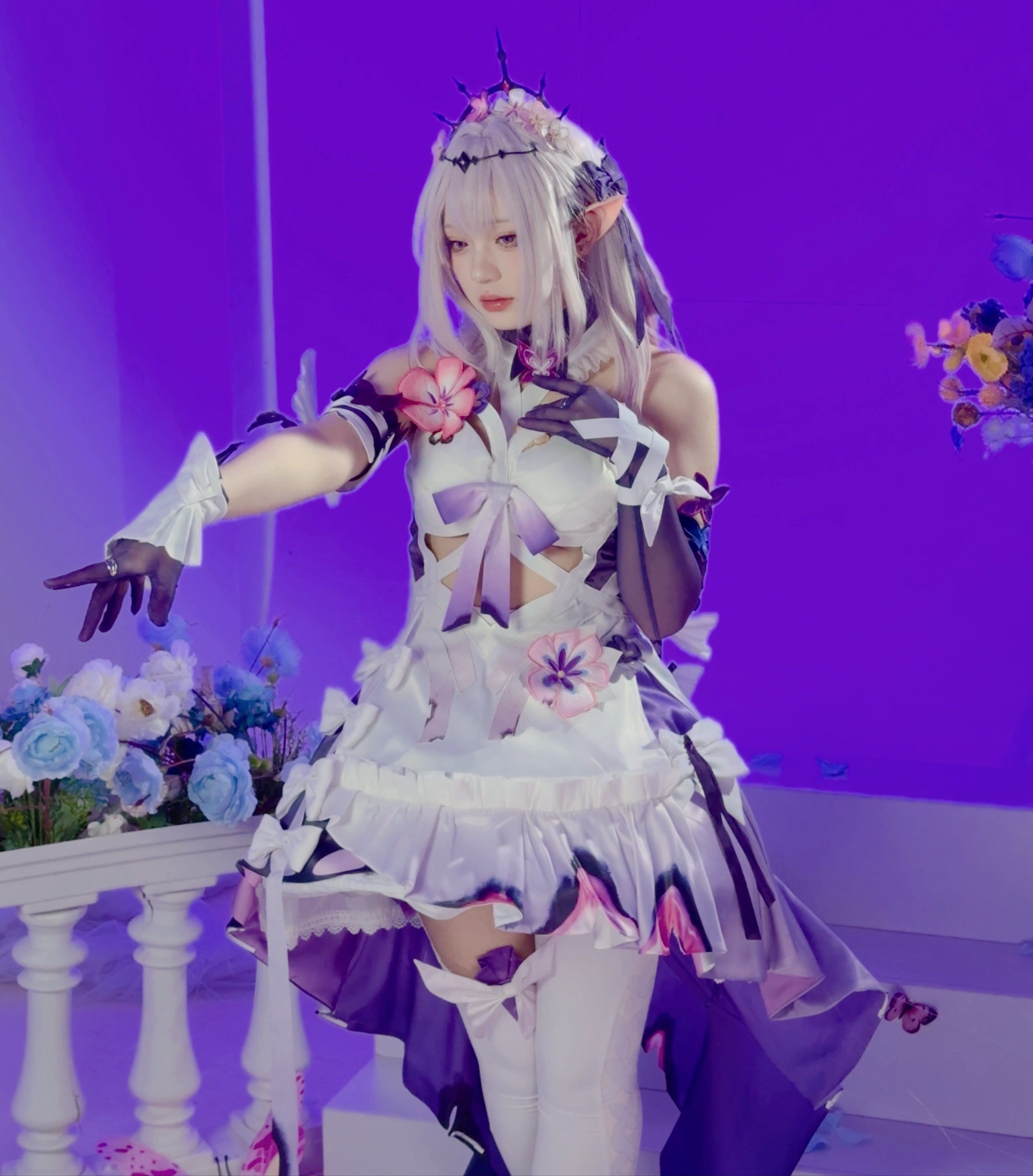 Monenjoy: ชุดคอสเพลย์ Star Rail Castris ชุดราตรีสุดน่ารักและหรูหรา