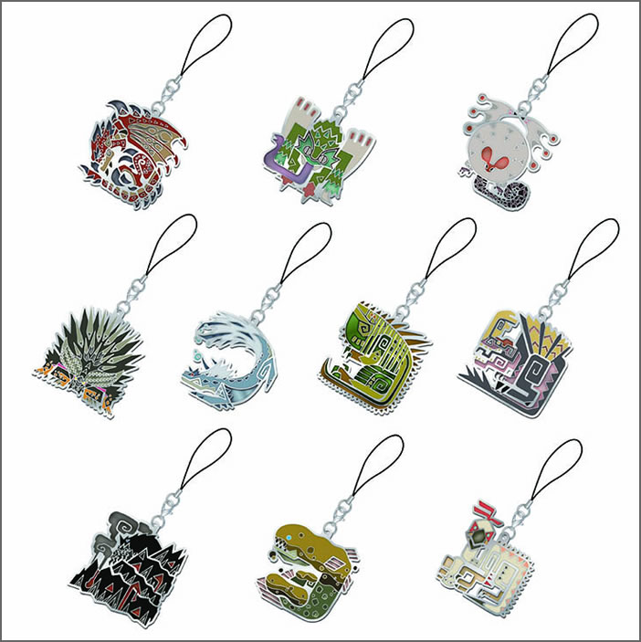 モンスターアイコンのストラップ「メタルマスコット」 | モンハン