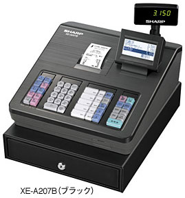 シャープ電子レジスター XE-A207W XE-A207B
