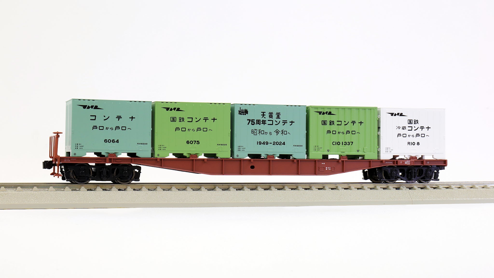 天賞堂 [58983] チキ5500形 コンテナ車 1次型 模型75周年記念コンテナ
