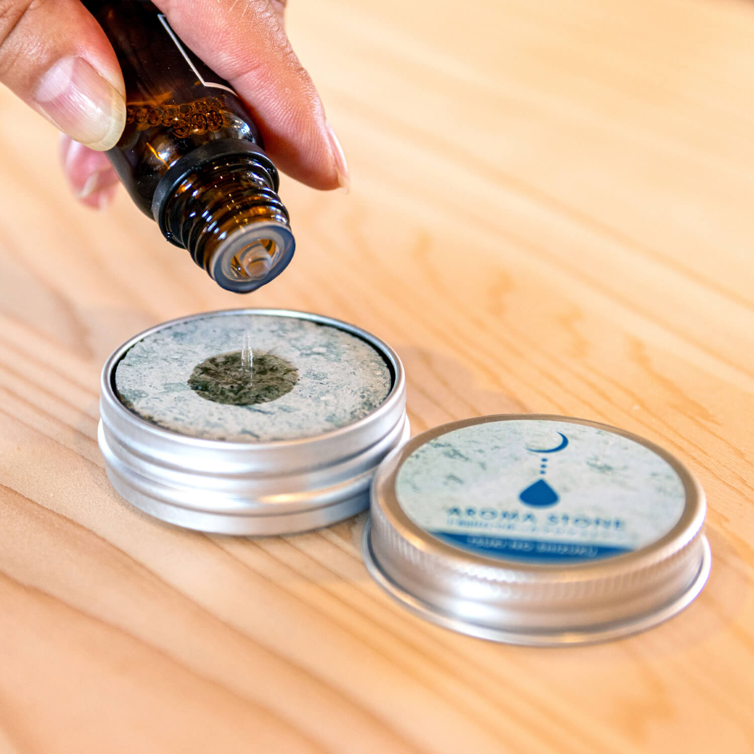 十和田石で作った携帯用アロマストーン アロマ 十和田石 アロマ