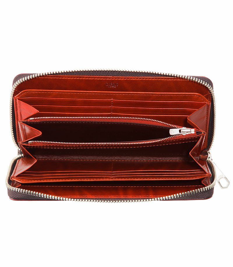 ラウンドファスナー長財布｜ブライドルレザー＆ルーガショルダー