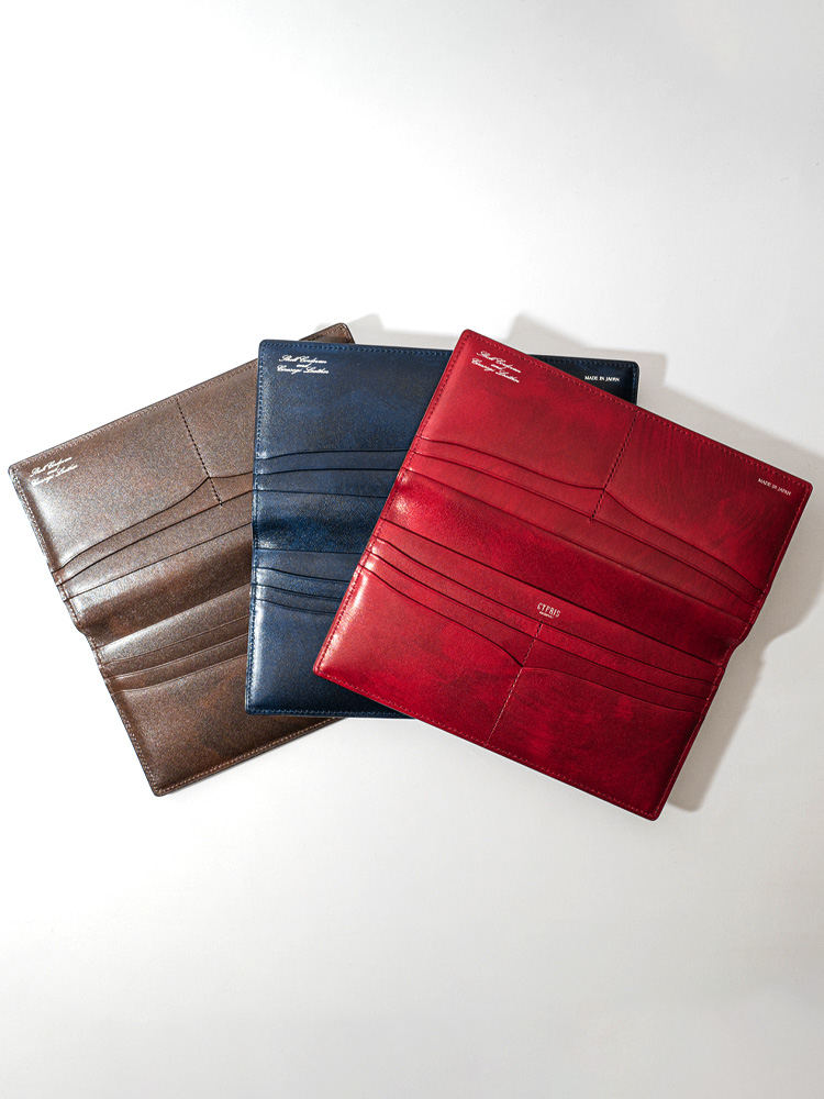 マチなし長財布｜コードバン＆シラサギレザー |革製品CYPRIS（キプリス