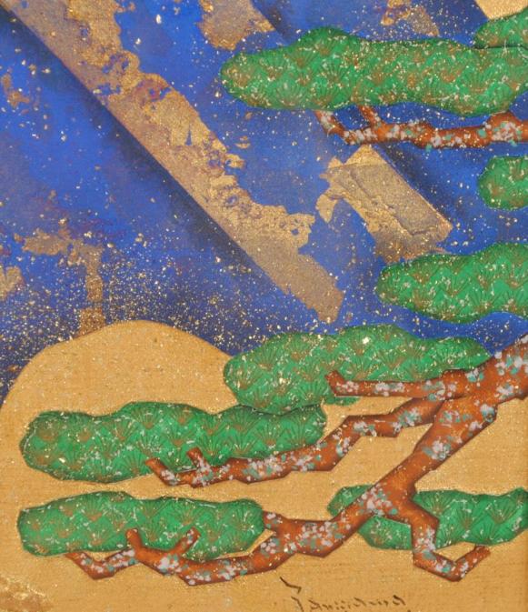 富士山の絵画を油絵で描いた谷川泰宏の富士山の絵「長生の不二」をご購入