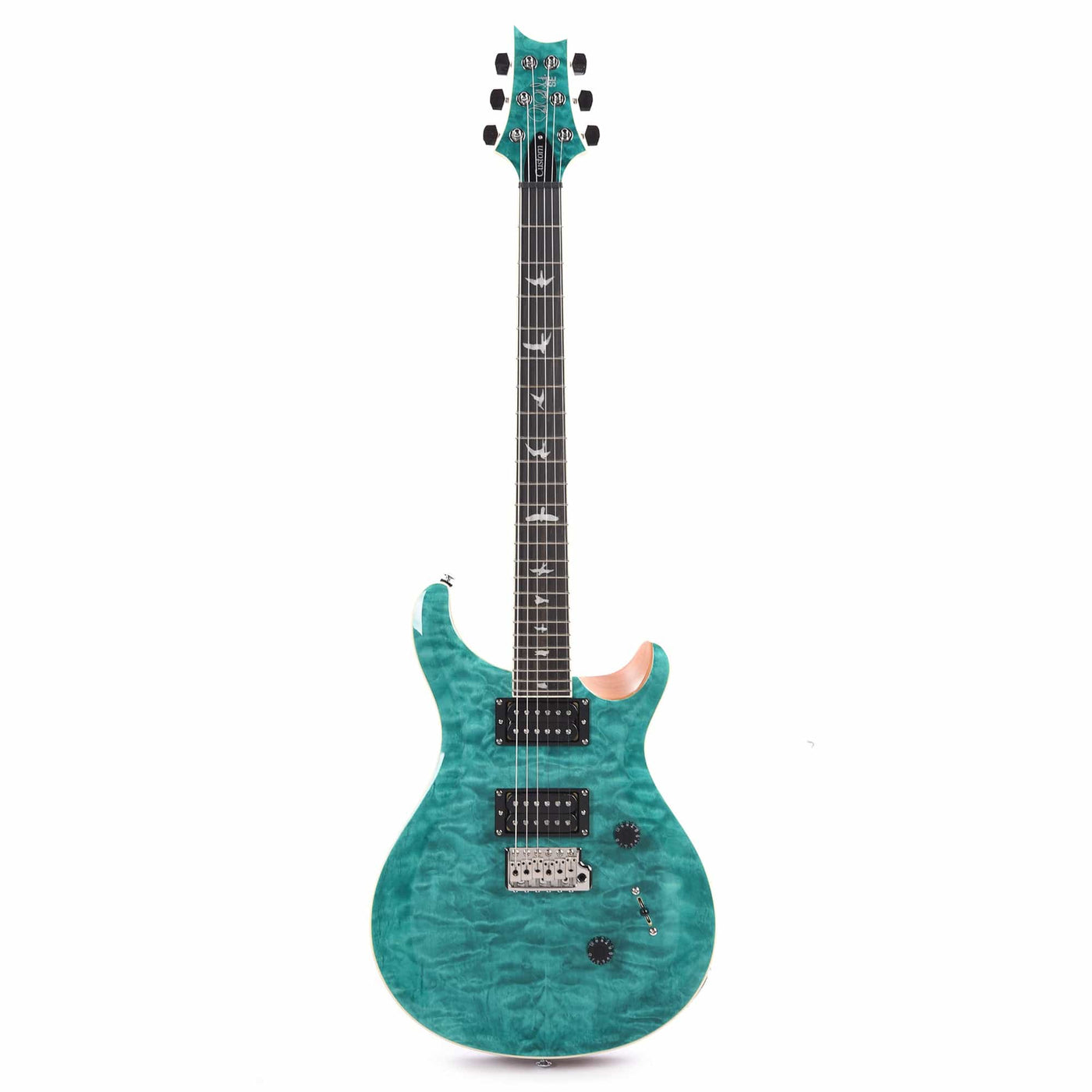 PRS SE Custom 24 Quilt Turq – Motor City Guitar