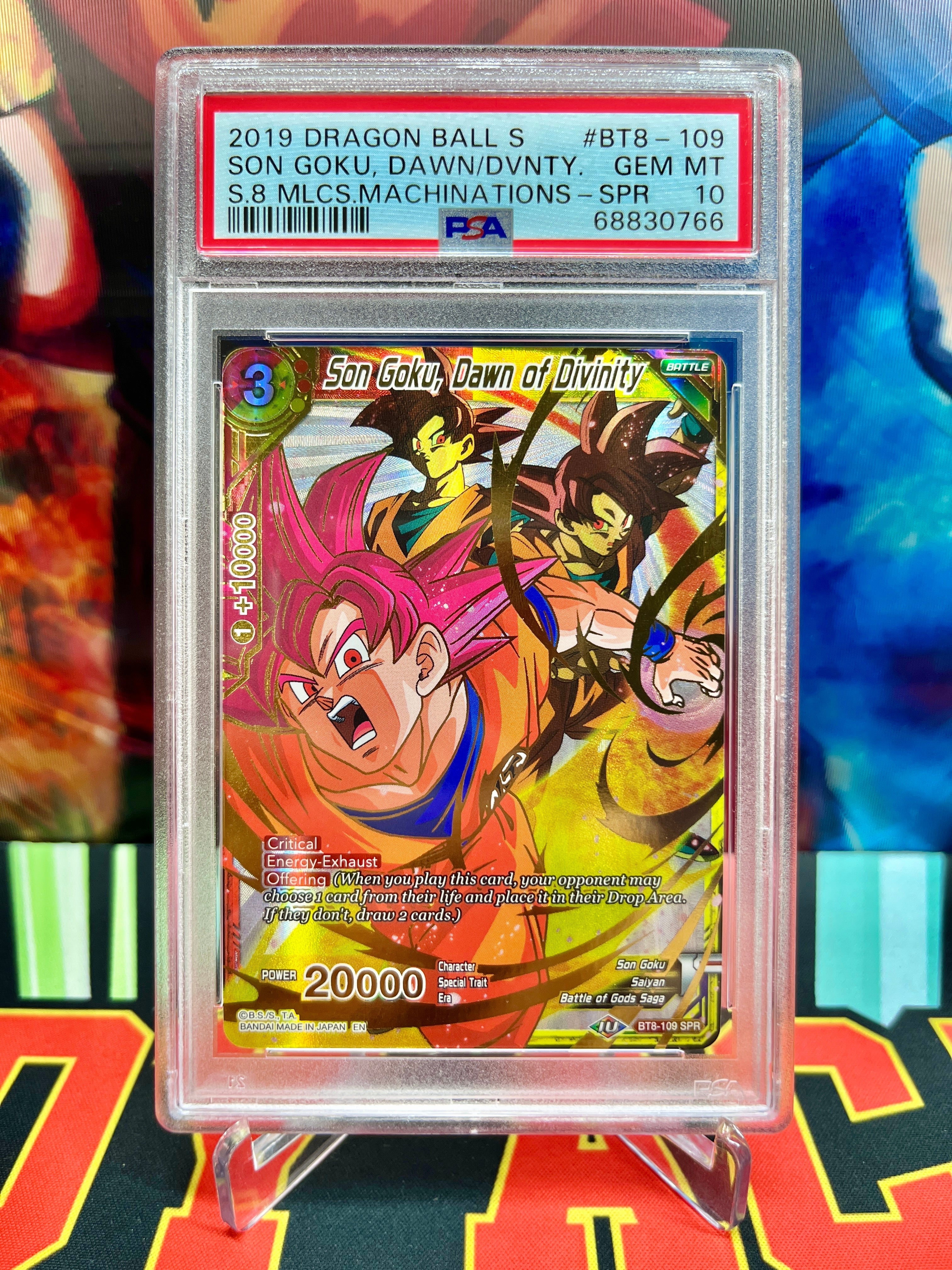PSA 10 BT8-109 Son Goku, Dawn of Divinity SPR (2019)