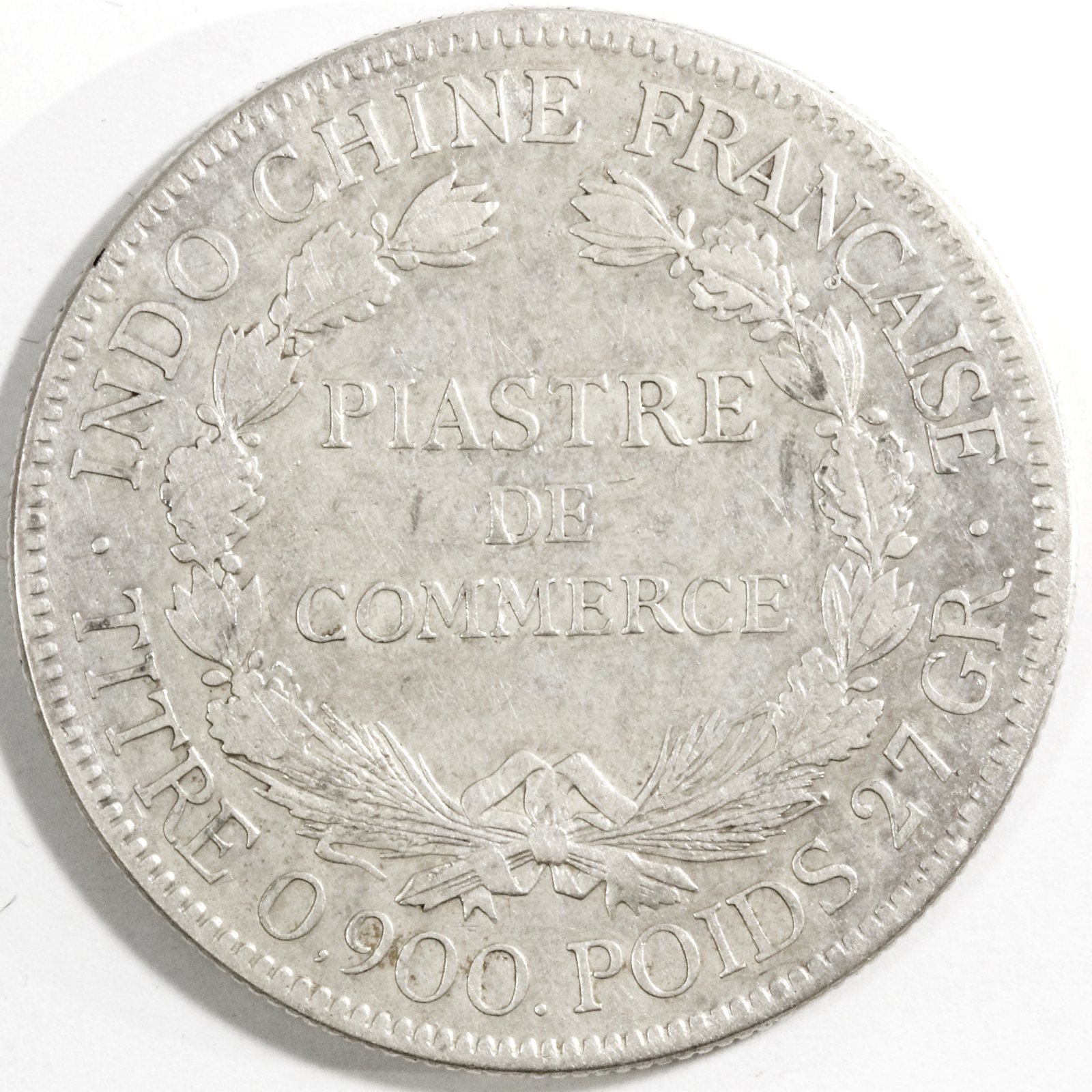 フランス領インドシナ ピアストル銀貨 1921年 貿易銀 コイン 古銭