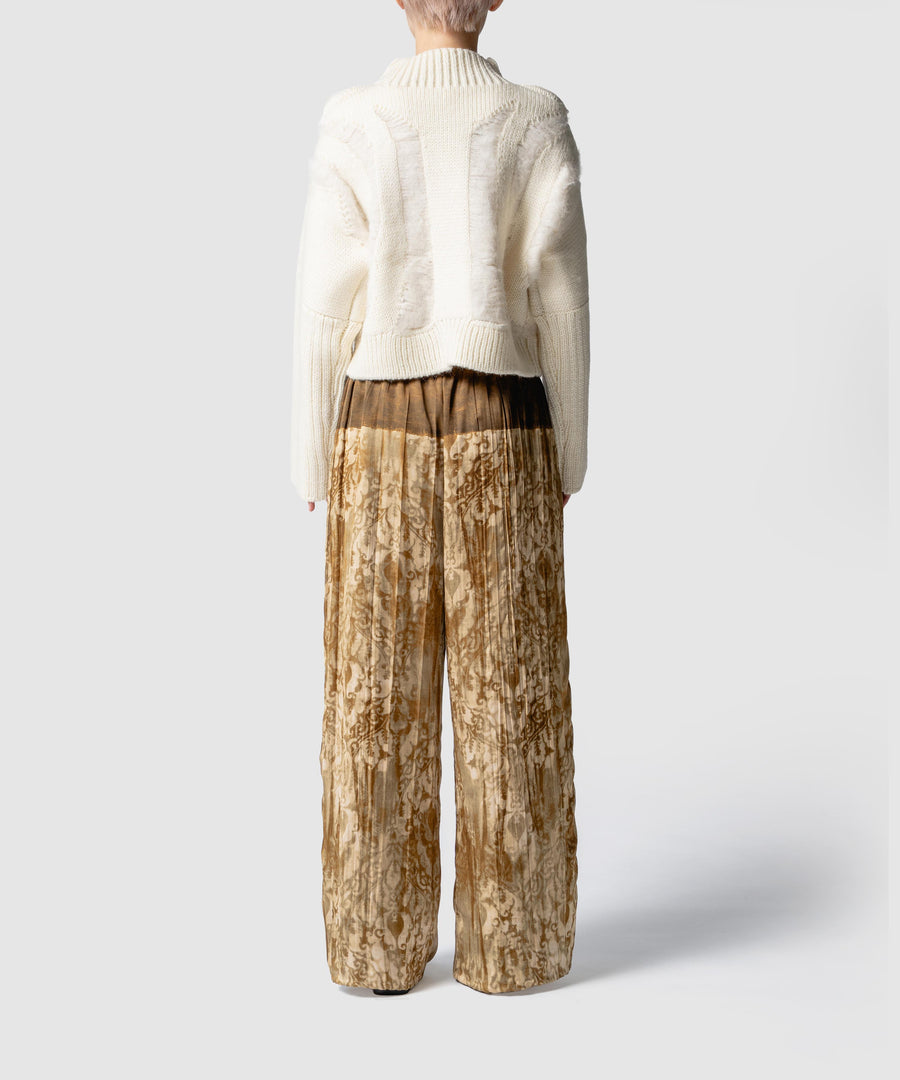 LATTICE MOHAIR KNIT｜muller of yoshiokubo(ミュラーオブヨシオクボ