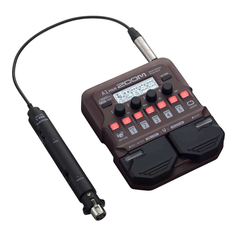 ZOOM A1 FOUR Acoustic Multi-Effects Processor｜ミュージックランドKEY