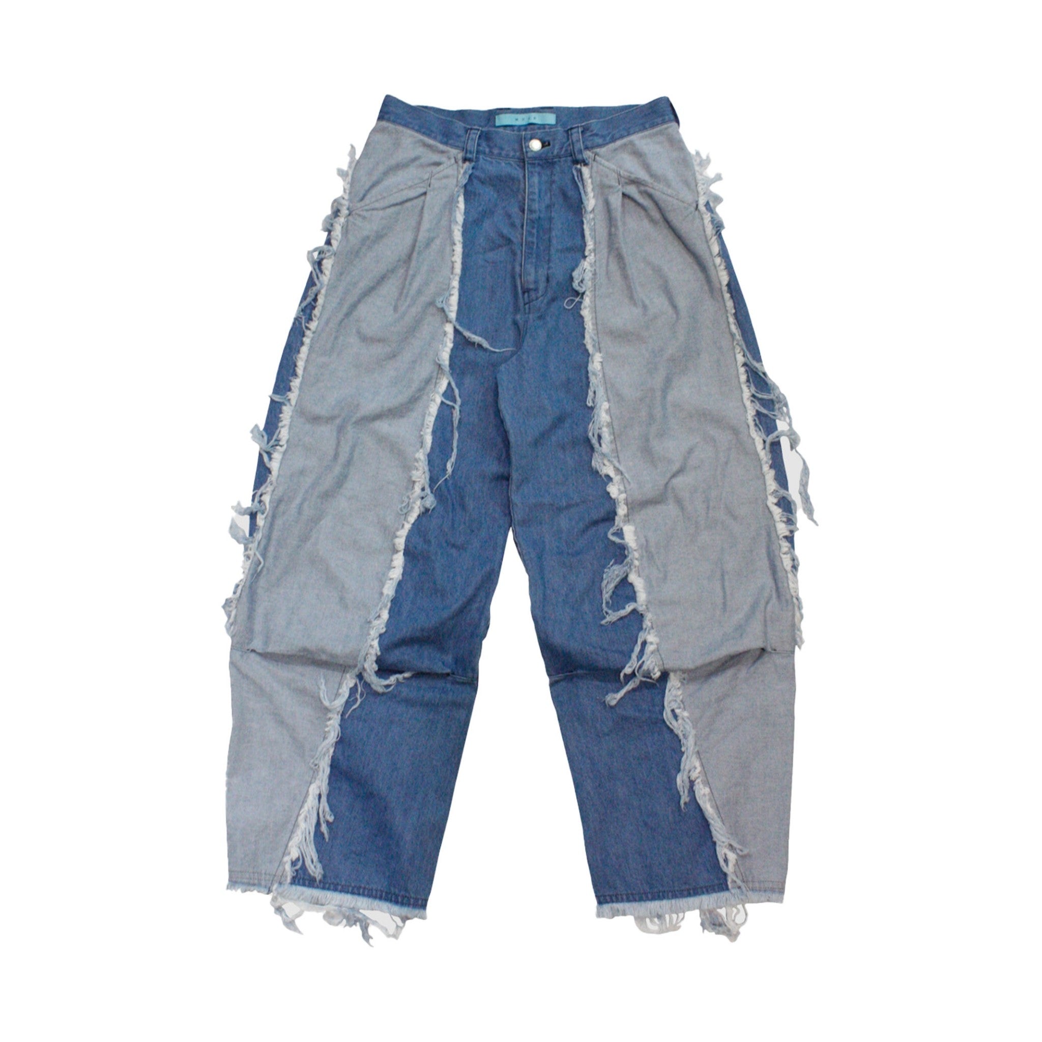 MUZE TURQUOISE LABEL - SWITCHING INDIGO DENIM CARVE PANTS(INDIGO