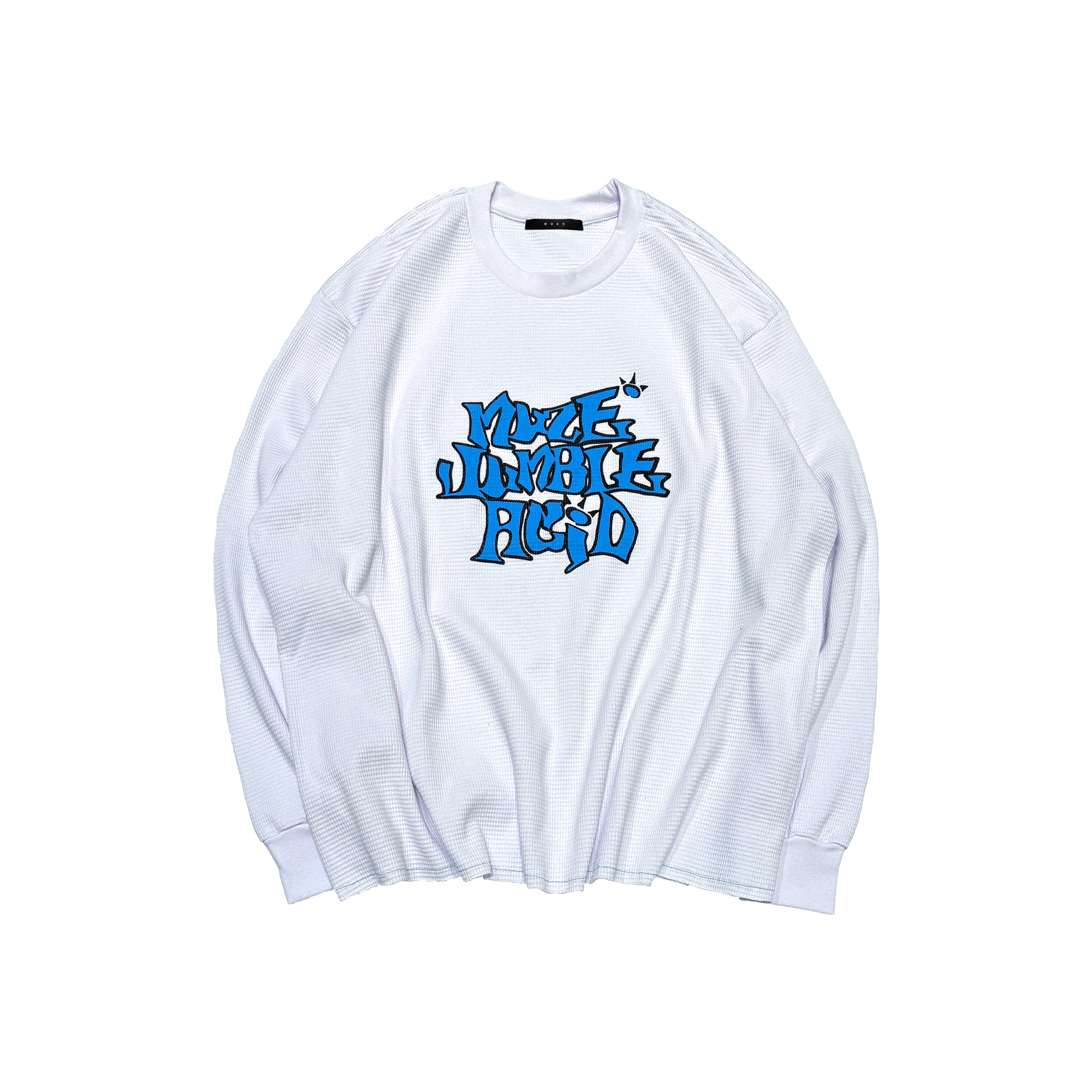 MUZE BLACK LABEL -【MUZE JUMBLE ACID THERMAL L/S TEE(WHITE