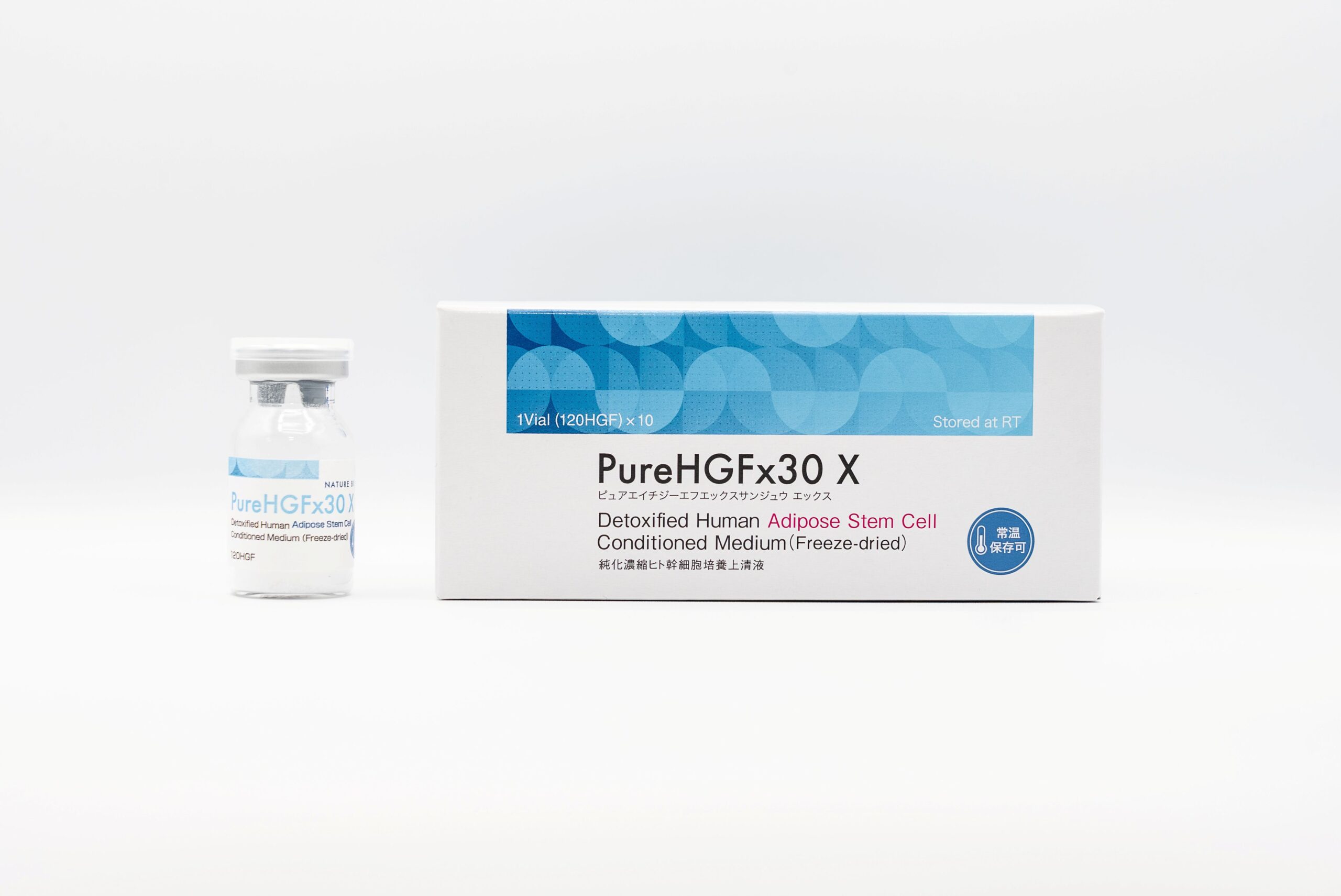 常温タイプ 純化濃縮ヒト幹細胞培養上清液「PureHGF×30 X」新発売