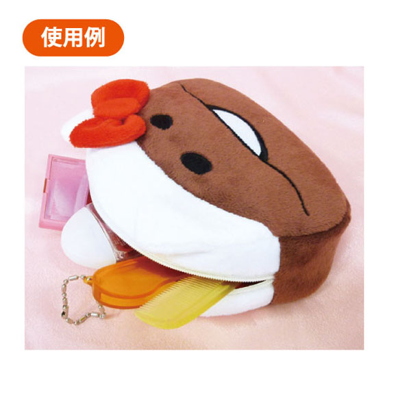 なめこ×ハローキティ フェイスポーチ｜なめこぱらだいす☆なめこ公式
