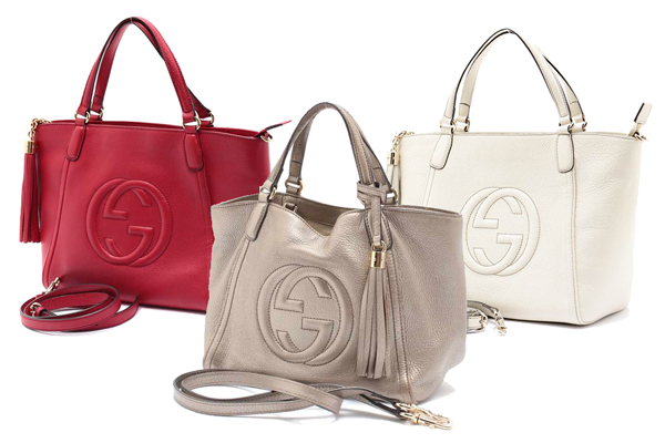 美品】GUCCI ソーホー コスメポーチ エナメル ピンク タッセル 楽天