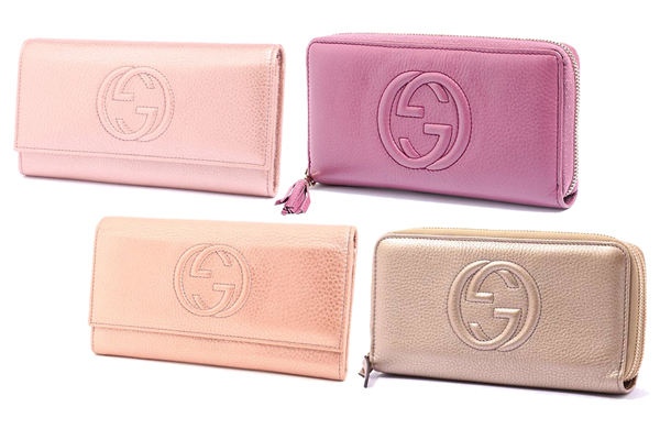 美品】GUCCI ソーホー コスメポーチ エナメル ピンク タッセル 楽天