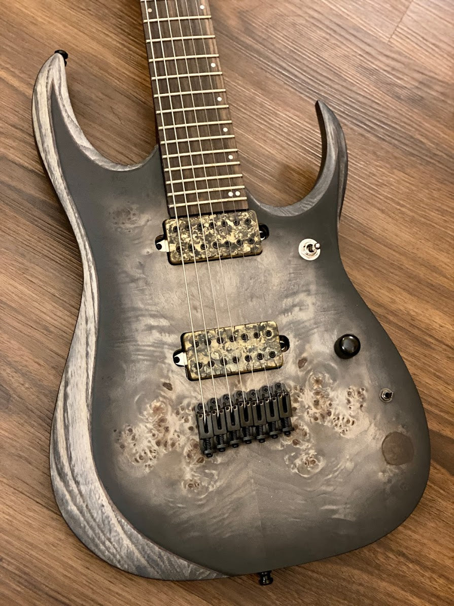 Ibanez Axion Label RGD71ALPA - Charcoal Burst Black Flat