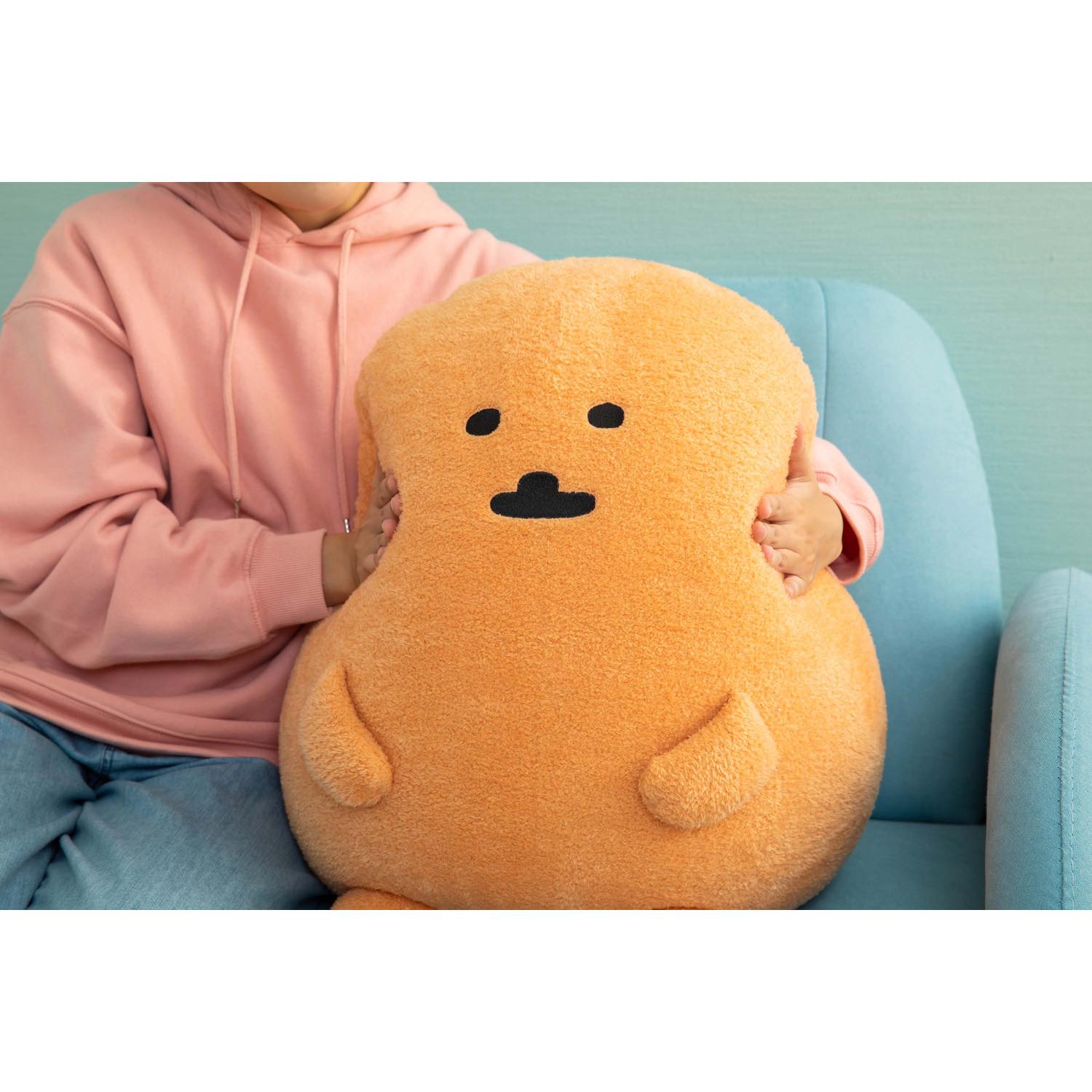 予約】もぐらコロッケ 特大！サクッとぬいぐるみ（ふつうのおかお