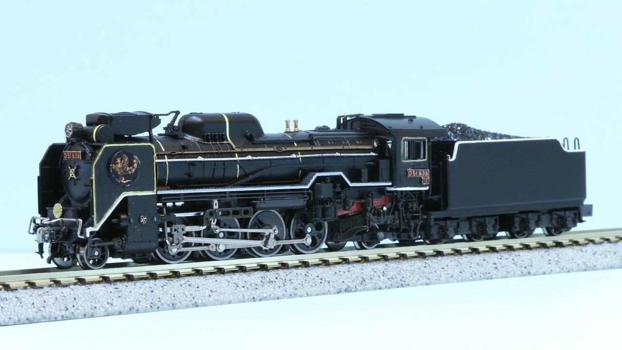 KATO】2025年11月下旬～12月発売予定 D51 838 新見機関区 KATO京都駅店
