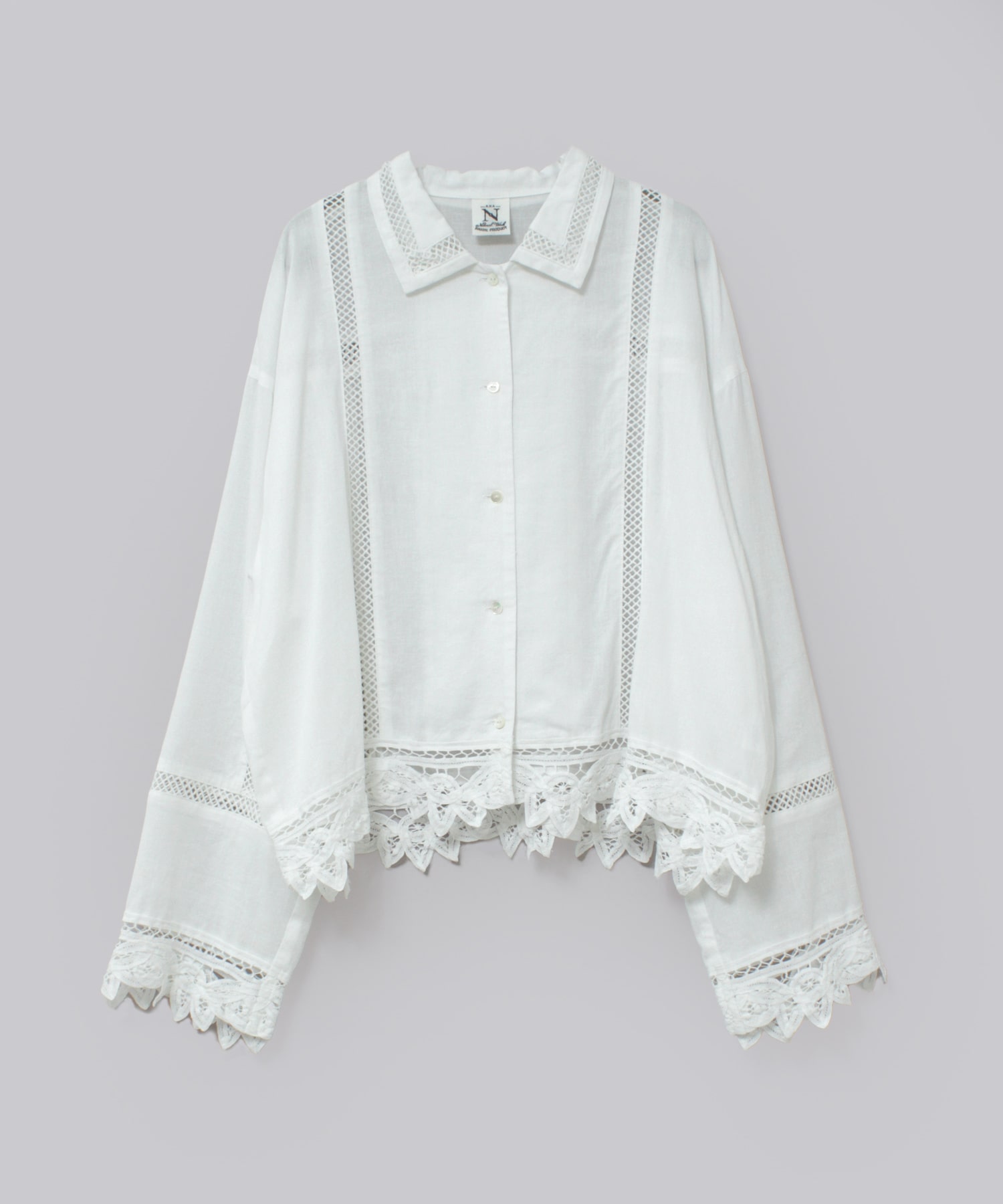 B2921 バテンレースシャツジャケット(F オフ): アウター - RNA ONLINE