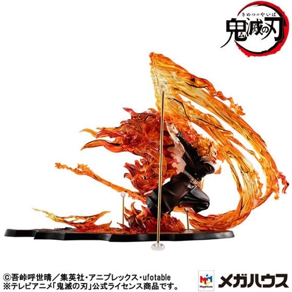 鬼滅の刃』炎の呼吸・伍ノ型「炎虎」を放つ炎柱「煉獄杏寿郎」が立体化