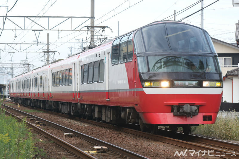 名鉄空港線に1800系、1200系は「パノラマsuper」ロゴ系統板を掲出