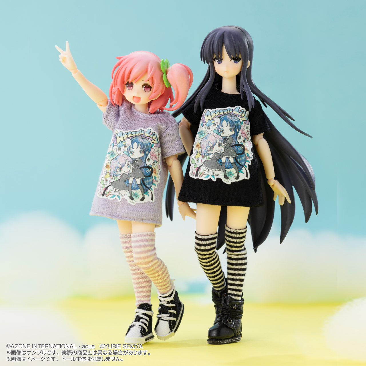 アサルトリリィ×せきやゆりえ「1/12 Tシャツワンピースセット」発売