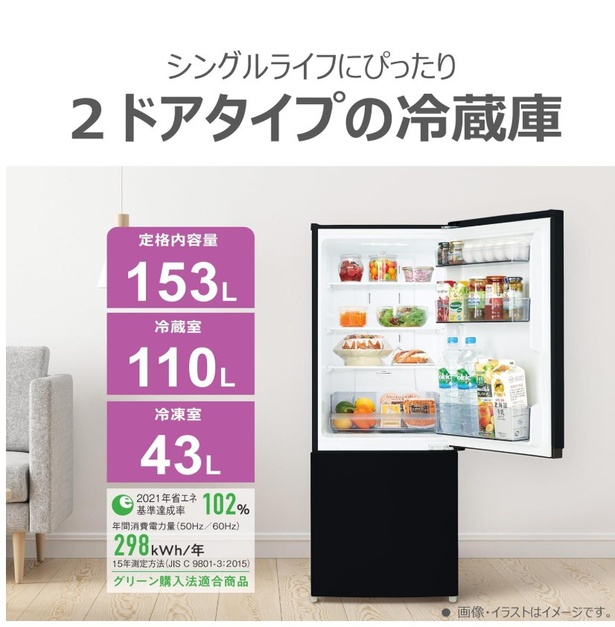 ひとり暮らしに、ちょうどいいスマート設計【東芝】の冷蔵庫がAmazonに