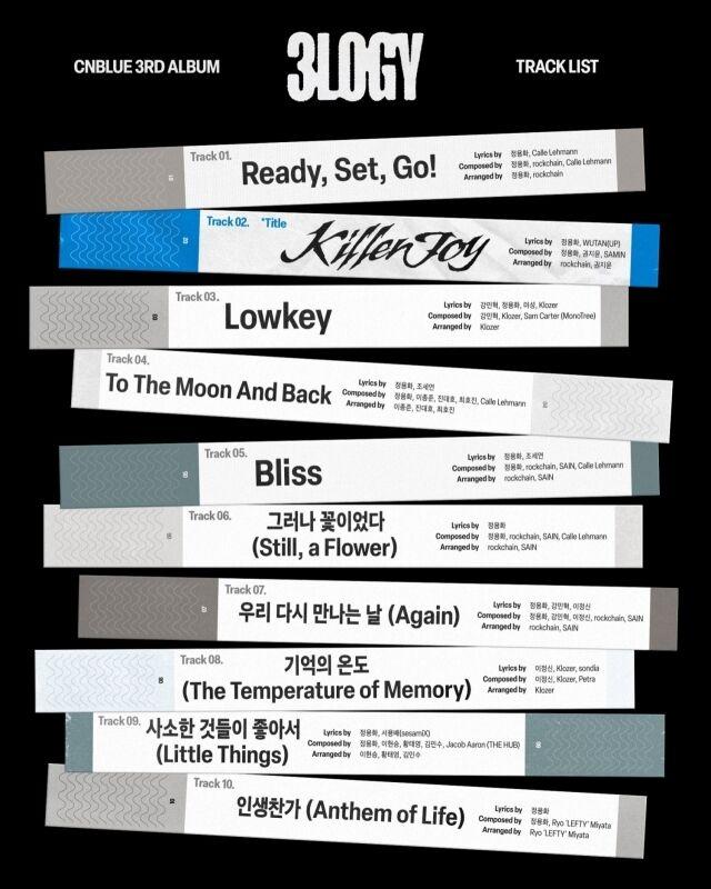 CNBLUE、3rdフルアルバム「3LOGY」トラックリストを公開！全10曲の