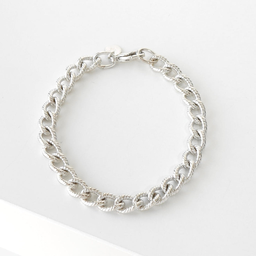 ITALY925 ヴィンテージ ツイストロープブレスレット シルバー925