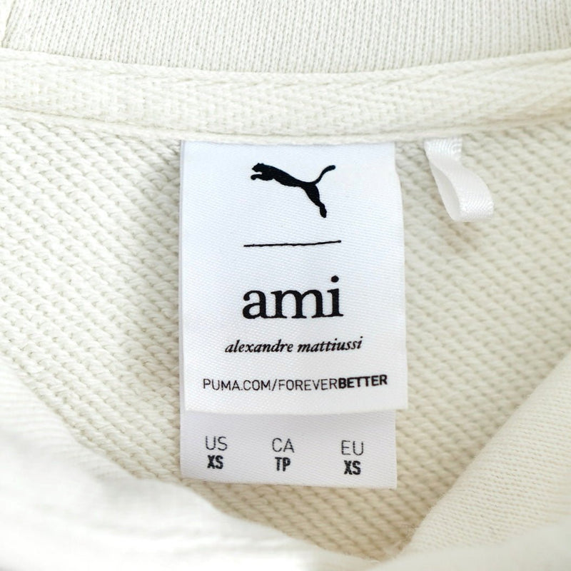 アミパリ アミ パリス × プーマ ハートロゴ パーカー ホワイト