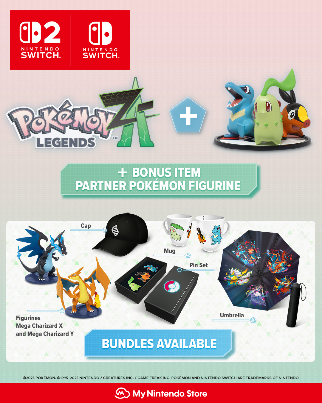 Pokémon LEGENDS Z-A』のバンドル特典を欧州のMy Nintendo Storeが発表