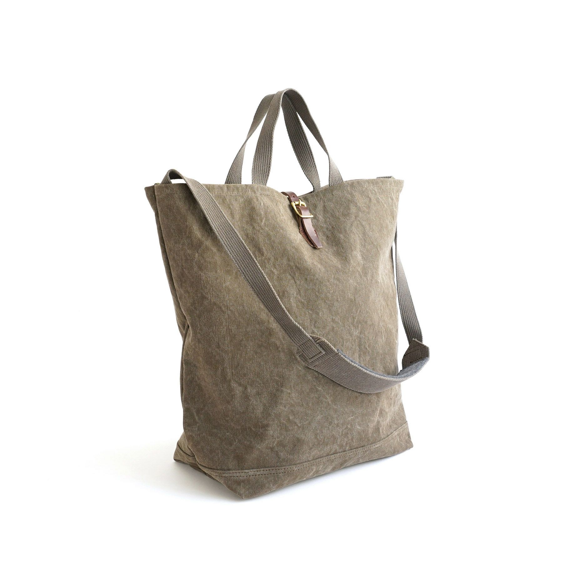 9 CANVAS 2WAY GROCERY TOTE 2ウェイグロサリートート | evergreen