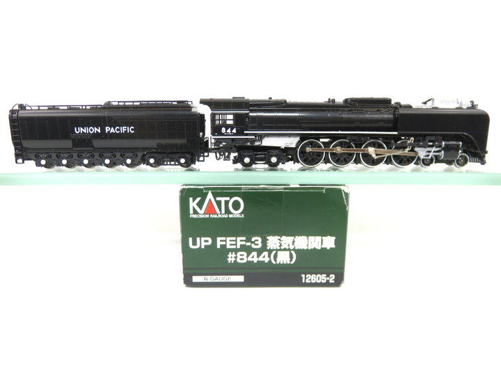 Kato 12605-2 N Scale UP Union Pacific 4-8-4 FEF-3 844 Excursion