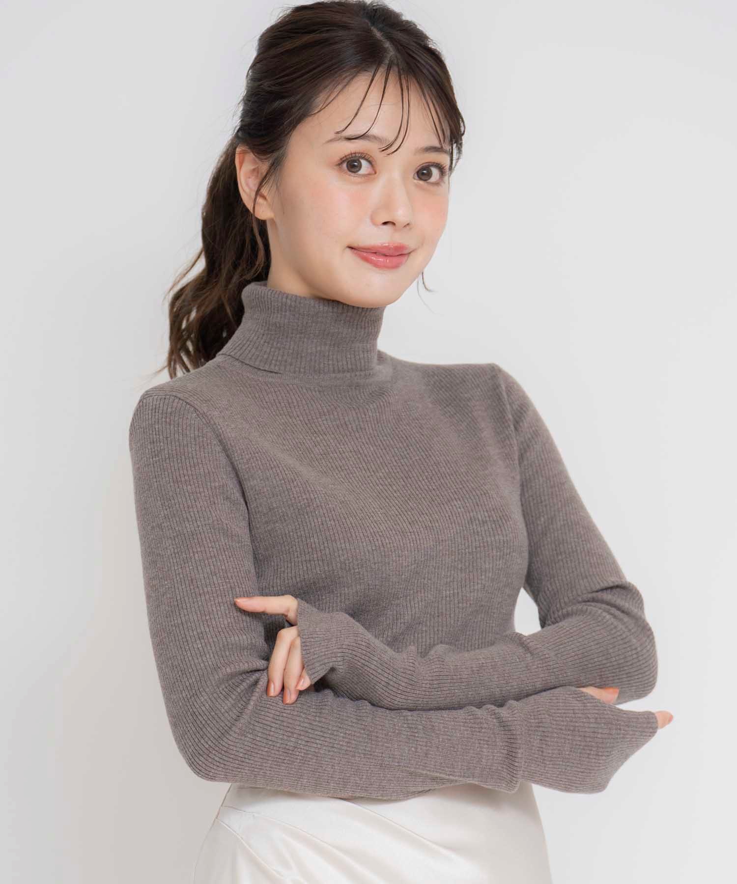 ロングスリーブウールタートルニット | ニット | NOELA OFFICIAL WEB STORE