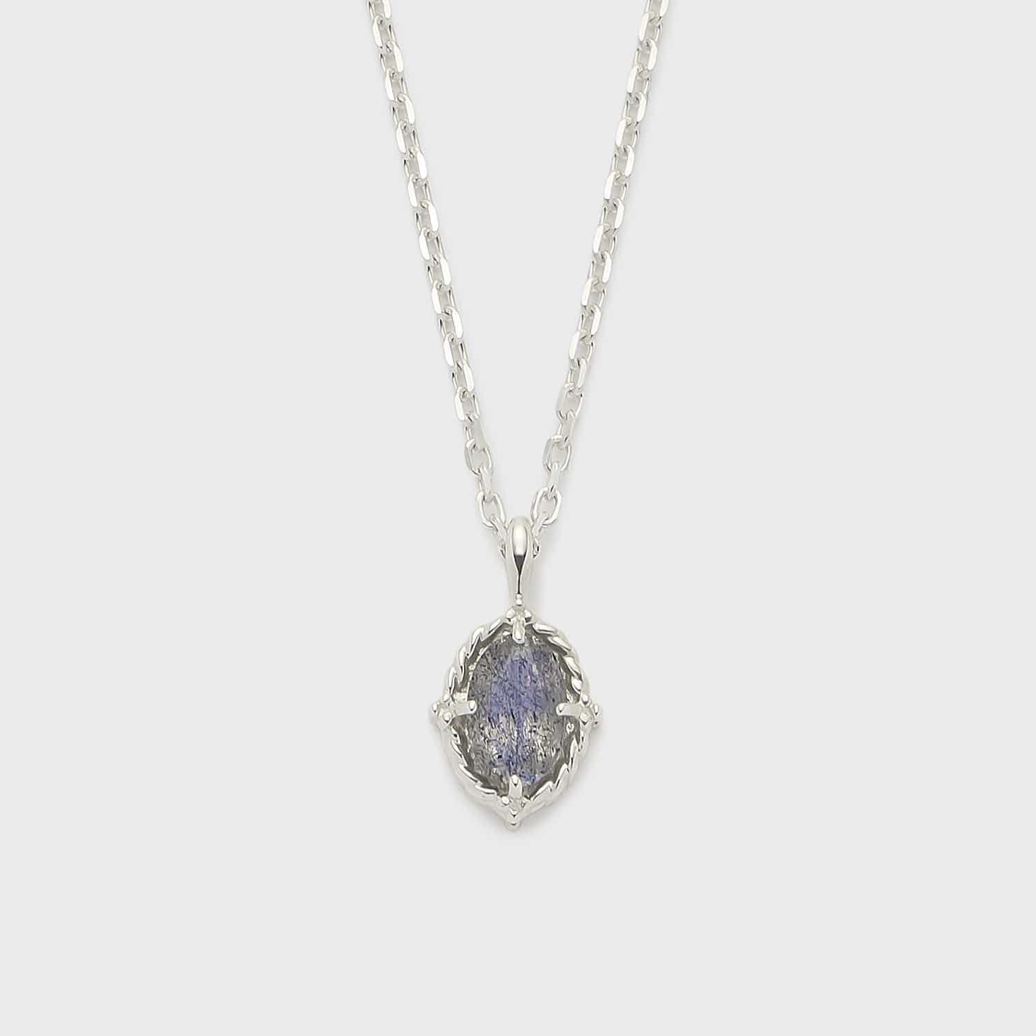 Limited Edition】シルバーチャームセットネックレス（グレー