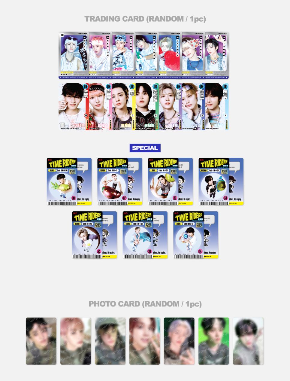 NCT DREAM - RANDOM TRADING CARD SET (GO BACK TO THE FUTURE POP-UP MD)