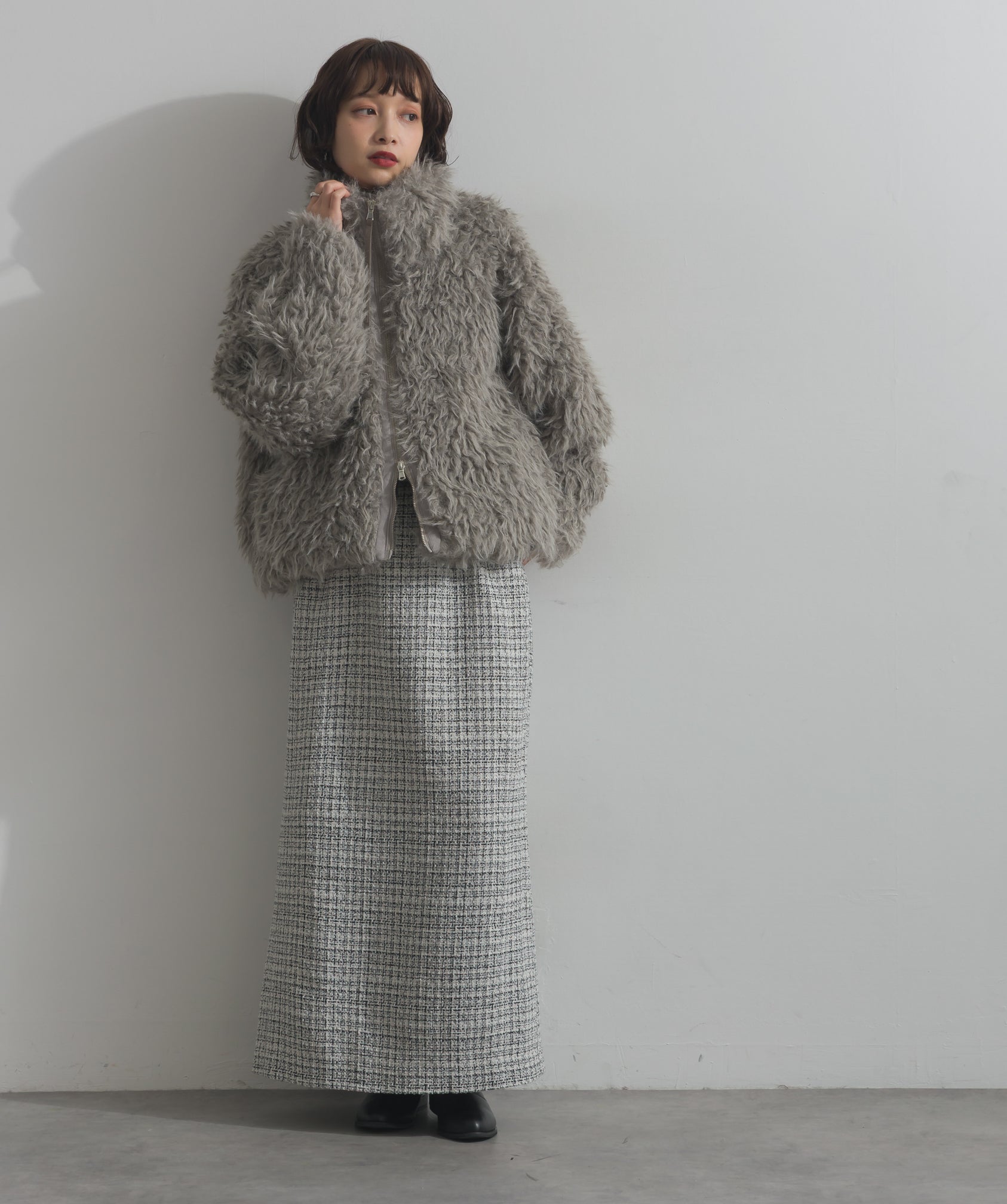 ミックスシープファースタンドブルゾン – OandI