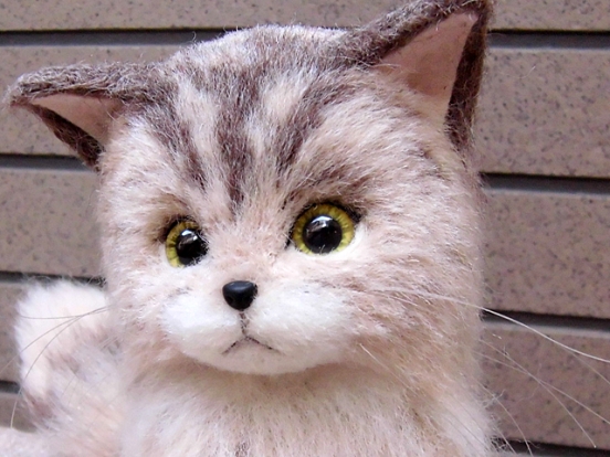 羊毛フェルト 茶猫の作り方｜その他｜ぬいぐるみ・人形｜ アトリエ