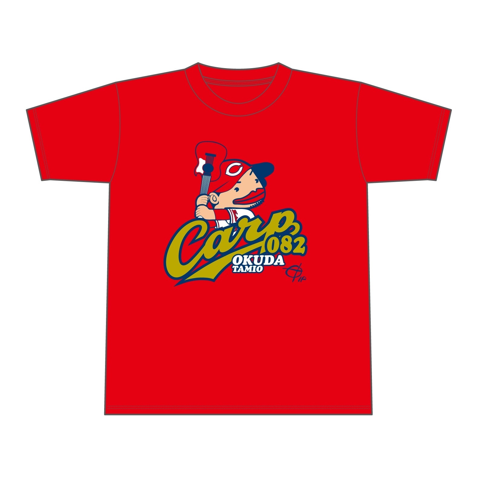 カープ×奥田民生コラボ「選手応援セット」に民生坊やTシャツ - 音楽