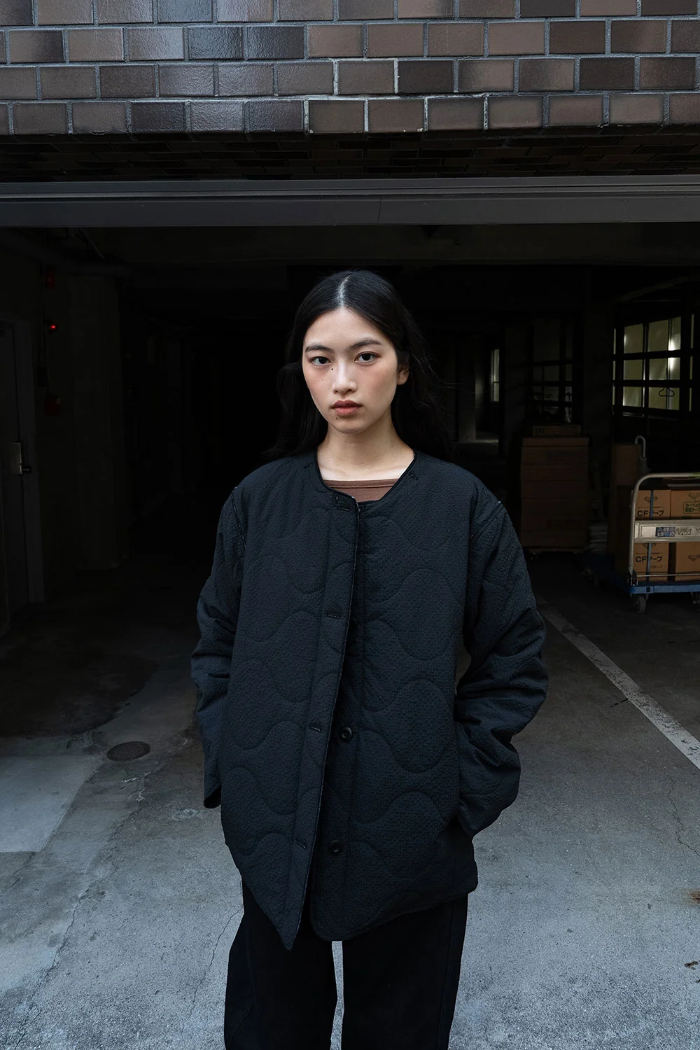 triple quilting jacket (reversible) | OHOTORO