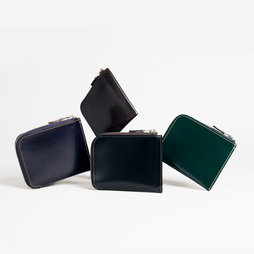 0051-4-CDV】Lジップ札入れ 『マルチケース』(ブラック) – 大峽製鞄