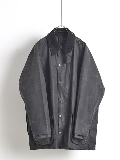 VINTAGE】00s 3WARRANT REPROOF Barbour『BEAUFORT』BLACK 