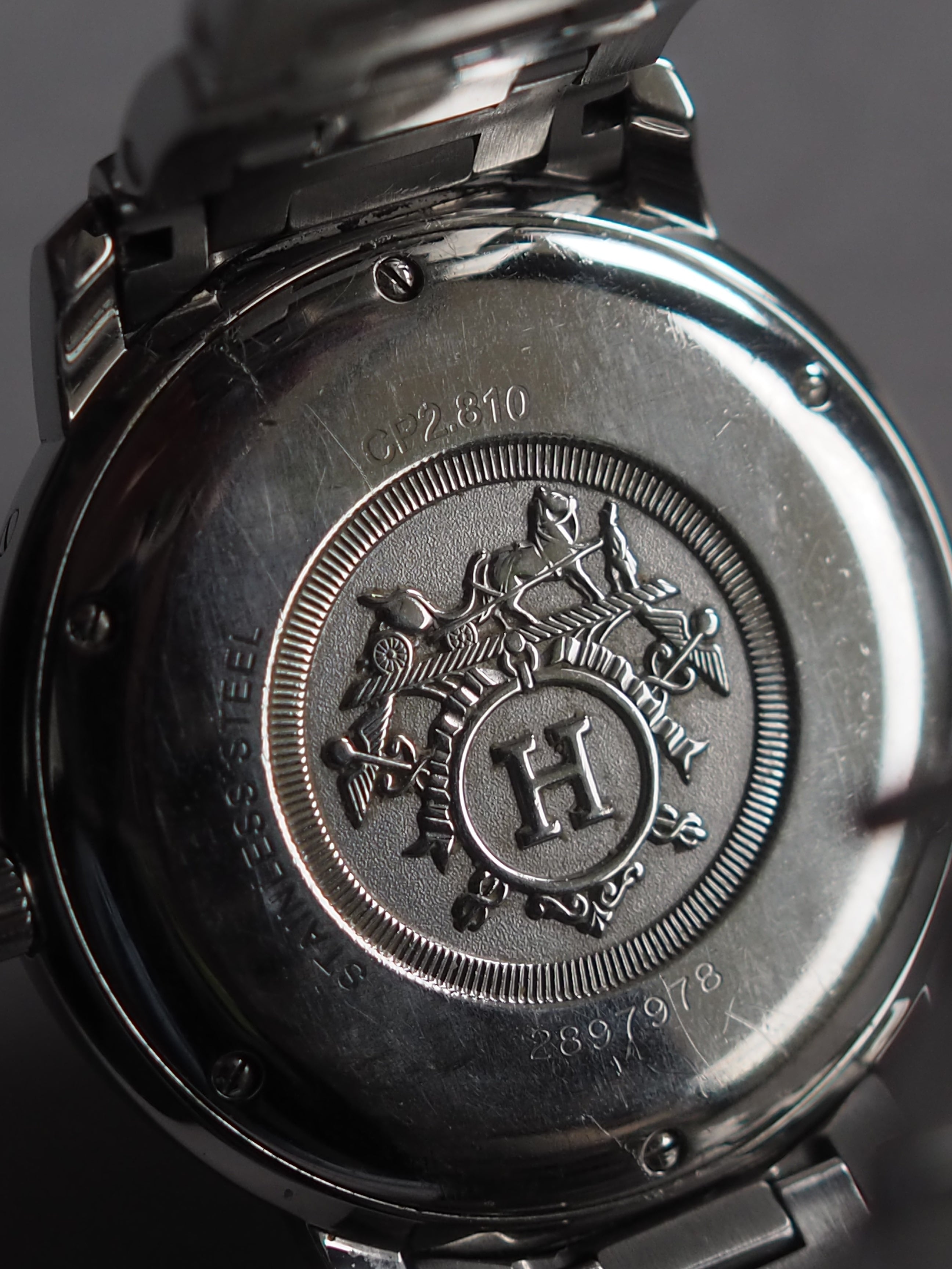 HERMES エルメス クリッパー クラシック ウォッチ 腕時計 シルバー